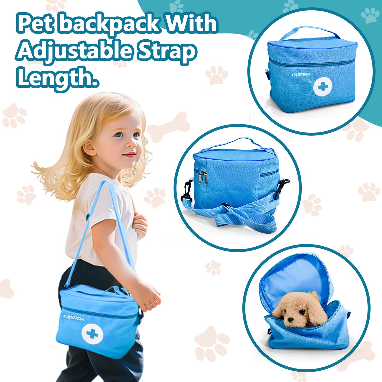 WLBES Doctor Toys, Kids Vet Doctor Play Set with Electronic Walking Barking Puppy, Toddler Pretend Role Play Doctor Kit for Kids 3+, Preschool Toys, Ideal Birthday Party Gift for 3 4 5 Year Old Girls