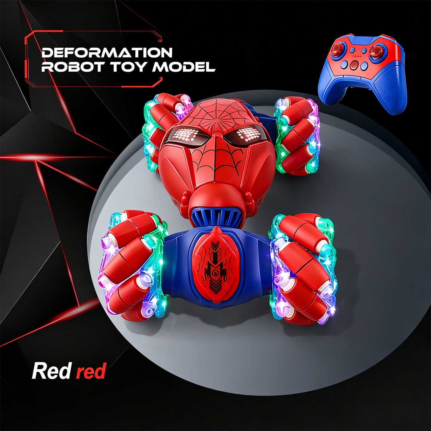 SONGLINLXS RC Drift Stunt Car, Gesture Sensing Remote Control Car for Boys 4-7, 360° Rotating Twist Toy Car with Dual Remote & Long Battery, Ideal Birthday Party Gift for Kids 3+