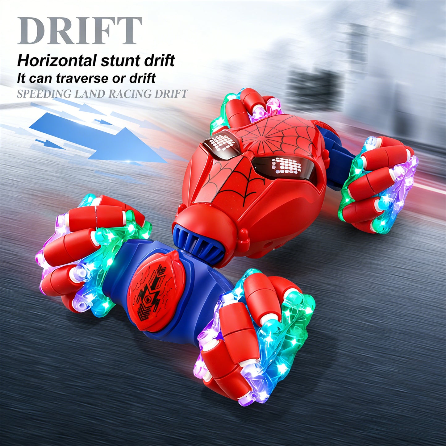 SONGLINLXS RC Drift Stunt Car, Gesture Sensing Remote Control Car for Boys 4-7, 360° Rotating Twist Toy Car with Dual Remote & Long Battery, Ideal Birthday Party Gift for Kids 3+