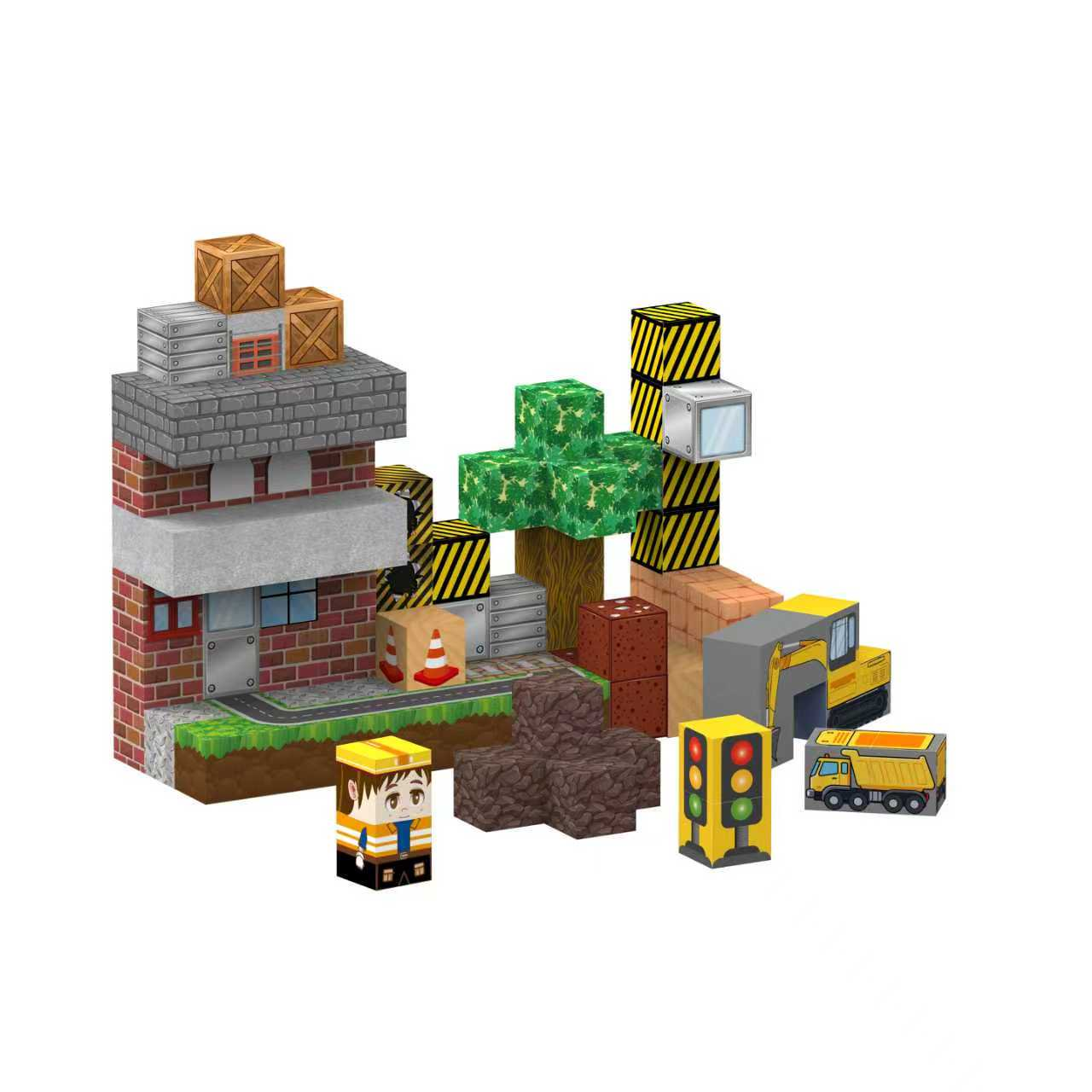 WLBES Magnetic Building Cubes 100pcs STEM Educational Construction Set for Boys Girls Ages 3+